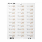 Abstract Eucalyptus Modern Weddenschap retouradres Etiket (Full Sheet)