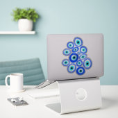 Abstract Evil Eye Graphic Sticker (Laptop op bureau)