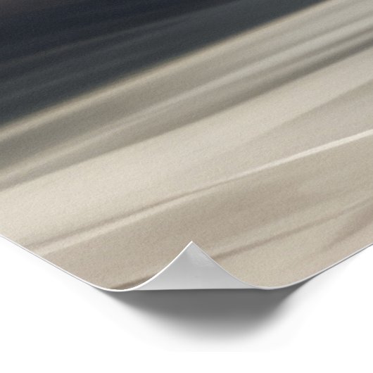 Abstract exotisch stromend zijderijgebergte Gold B Poster (Hoek)