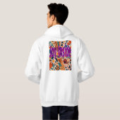 Abstract Expression Autumn Tones Trui Hoodie (Achterkant volledig)