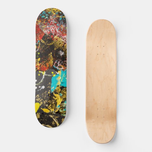 Abstract expressionisme #1 Skateboard (Voorkant)
