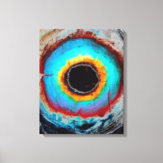 Abstract expressionisme Black Hole Contemmodern Canvas Afdruk (Voorkant)