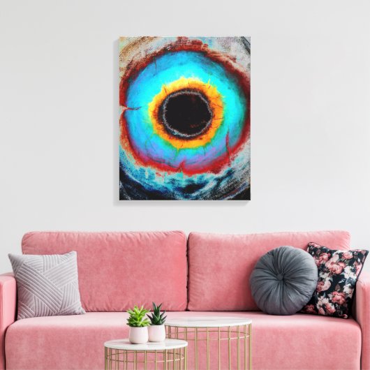 Abstract expressionisme Black Hole Contemmodern Canvas Afdruk (Insitu (Woonkamer))
