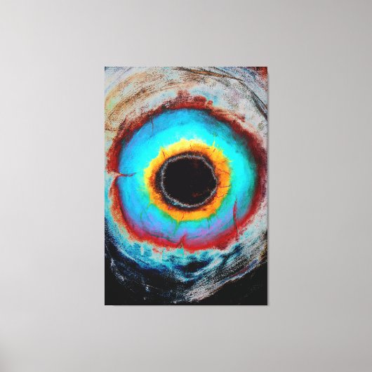 Abstract expressionisme Black Hole Contemmodern Canvas Afdruk (Voorkant)