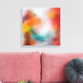 Abstract expressionisme canvas afdruk (Insitu (Woonkamer))