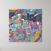Abstract expressionisme canvas afdruk (Voorkant)