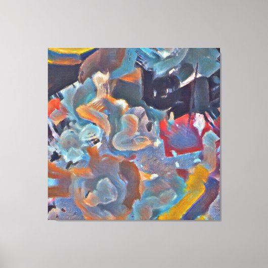 Abstract expressionisme canvas afdruk (Voorkant)