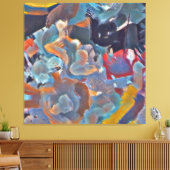Abstract expressionisme canvas afdruk (Insitu (Woonkamer))