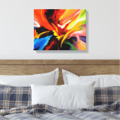 Abstract expressionisme canvas afdruk (Insitu (Slaapkamer))