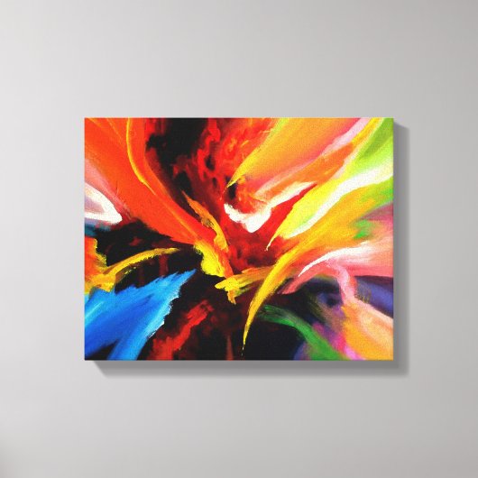 Abstract expressionisme canvas afdruk (Voorkant)