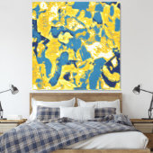 Abstract expressionisme canvas afdruk (Insitu (Slaapkamer))