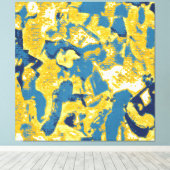Abstract expressionisme canvas afdruk (Insitu (Houten vloer))