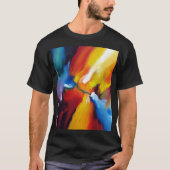 Abstract expressionisme Het schilderen Modern Kleu T-shirt (Voorkant)