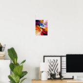Abstract expressionisme Kunst schildert hedendaags Poster (Thuiskantoor)