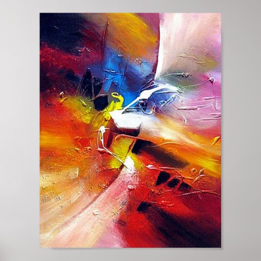 Abstract expressionisme Kunst schildert hedendaags Poster (Voorkant)