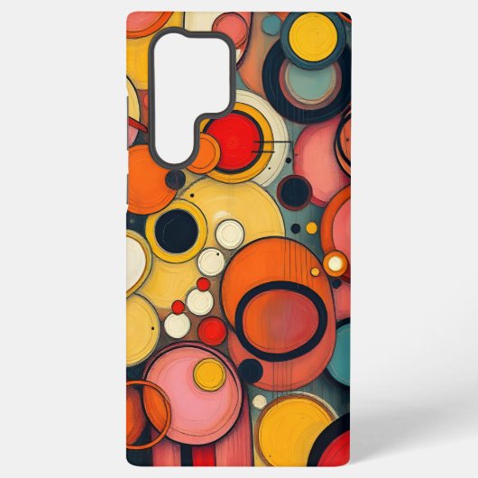 Abstract expressionisme samsung galaxy hoesje (Achterkant)