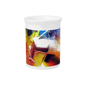 Abstract expressionisme schilderen bier pitcher