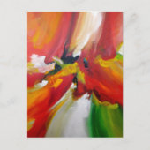 Abstract expressionisme schilderen briefkaart (Voorkant)