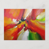 Abstract expressionisme schilderen briefkaart (Voorkant)