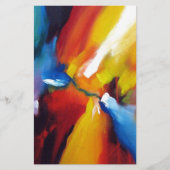 Abstract expressionisme schilderen briefpapier (Voorkant)