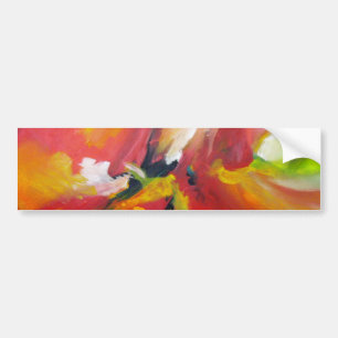 Abstract expressionisme schilderen bumpersticker