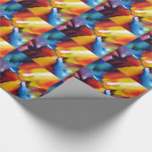 Abstract expressionisme schilderen cadeaupapier (Hoek)