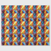 Abstract expressionisme schilderen cadeaupapier (Vlak)