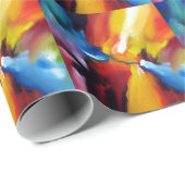 Abstract expressionisme schilderen cadeaupapier (Rol Hoek)