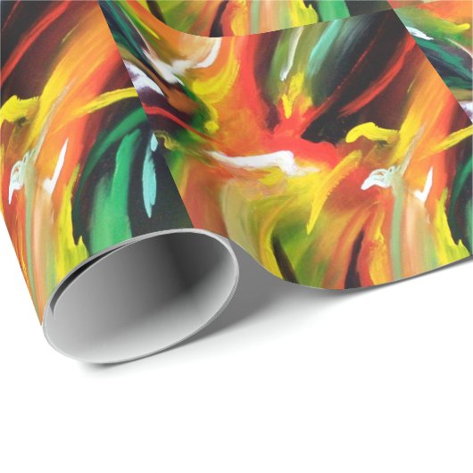 Abstract expressionisme schilderen cadeaupapier (Rol Hoek)