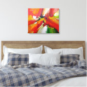 Abstract expressionisme schilderen canvas afdruk (Insitu (Slaapkamer))