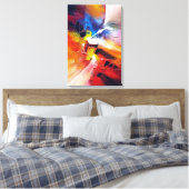 Abstract expressionisme schilderen canvas afdruk (Insitu (Slaapkamer))