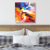 Abstract expressionisme schilderen canvas afdruk (Insitu (Slaapkamer))
