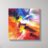 Abstract expressionisme schilderen canvas afdruk (Voorkant)