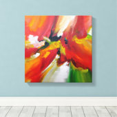 Abstract expressionisme schilderen canvas afdruk (Insitu (Houten vloer))