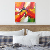 Abstract expressionisme schilderen canvas afdruk (Insitu (Slaapkamer))