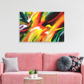 Abstract expressionisme schilderen canvas afdruk (Insitu (Woonkamer))