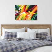 Abstract expressionisme schilderen canvas afdruk (Insitu (Slaapkamer))