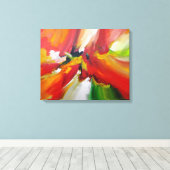 Abstract expressionisme schilderen canvas afdruk (Insitu (Houten vloer))