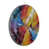 Abstract expressionisme schilderen dartbord (Voorkant Links)