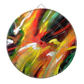 Abstract expressionisme schilderen dartbord (Voorkant)