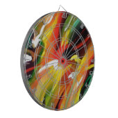 Abstract expressionisme schilderen dartbord (Voorkant Links)
