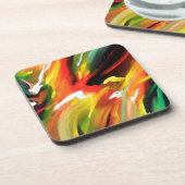 Abstract expressionisme schilderen drankjes onderzetter (Linkerzijde)