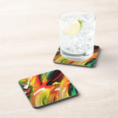 Abstract expressionisme schilderen drankjes onderzetter (Rechterzijde)