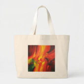Abstract expressionisme schilderen grote tote bag (Voorkant)