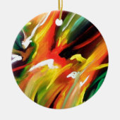 Abstract expressionisme schilderen keramisch ornament (Voorkant)