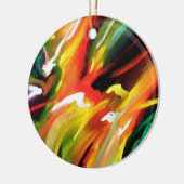 Abstract expressionisme schilderen keramisch ornament (Links)