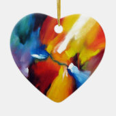 Abstract expressionisme schilderen keramisch ornament (Voorkant)