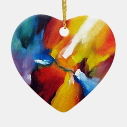 Abstract expressionisme schilderen keramisch ornament (Voorkant)