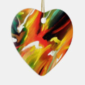 Abstract expressionisme schilderen keramisch ornament (Rechts)