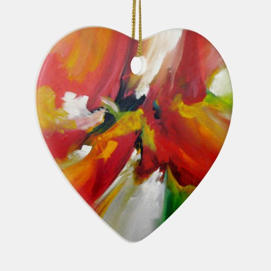 Abstract expressionisme schilderen keramisch ornament (Rechts)